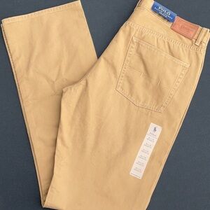 Polo Ralph Lauren Tan Chinos for Men 36 x 34 straight leg NWT